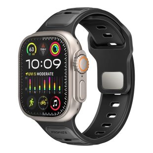 Promate Silicone Sport Watch Band for 42/44/45/49mm Apple Watch
