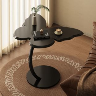 طاولة جانبية بتصميم فراشة خشبMDF وإطار حديد 43×33×58 سم