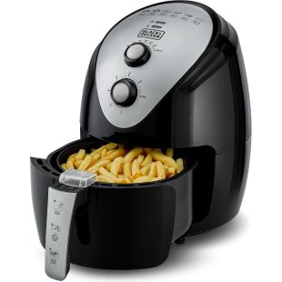 قلاية هوائية بتحكم يدوي 1500 واط بسعة 3.5 لتر من Black+Decker (منتج جديد / من غير كرتون)