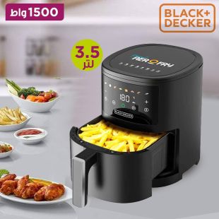 قلاية هوائية ديجتال سعة 3.5 لتر قوة 1500 واط من Black + Decker - منتج جديد / من غير كرتون