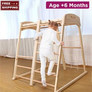 Kids Wooden Climbing Frame - Age +6 Months