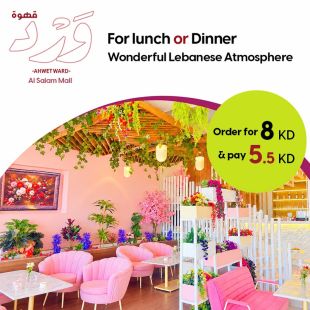 Authentic Lebanese Cuisine and Ambiance for lunch or Dinner at WARD Café
