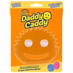 Scrub Daddy Sponge Caddy – Sink Sponge Holder with Suction, Clear