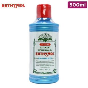 Euthymol Mouthwash Icy Mint 0% Alcohol 500ml