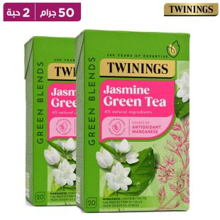تويننجز – شاي أخضر بالياسمين – 50 غرام × 2