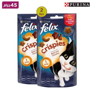 فيليكس - طعام القطط بنكهة لحم والدجاج - 2 × 45 جم