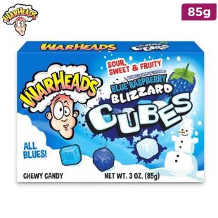 Warheads Blue Raspberry Blizzard Cubes 85 g
