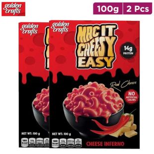 Golden Crafts Mac It Cheesy Easy Cheese Inferno 100g x2 