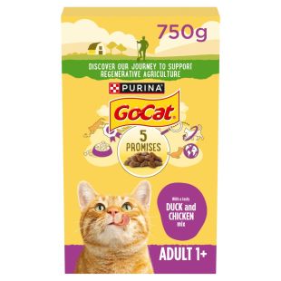 جو كات - طعام جاف للقطط بنكهة الدجاج والبط - 750 غرام