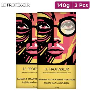LE PROFESSUR Banana & Strawbeeey MilkShake 140g x 2