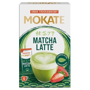 Mokate Matcha Latte Flavour Strawberry (6 x 14g) 84g
