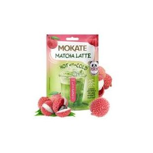 Mokate Matcha Latte Lychee Flavour Hot or Cold Pouch (7x40g) 40g