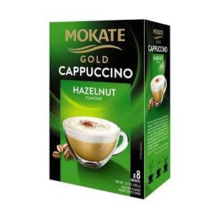 Mokate Gold Cappuccino Hazelnut Flavour (8x12.5g) 100g