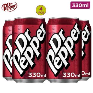 Dr Pepper 330ml cans x 4
