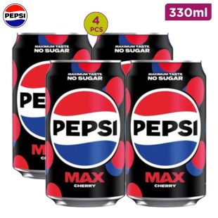 Pepsi Max Cherry 330ml cans x 4