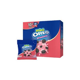 OREO MINI POUCH STRAWBERRY 20.4g x 10