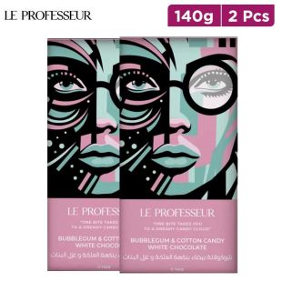 LE PROFESSUR Bubble Gum & Cotton Candy White Chocolate 140g x 2
