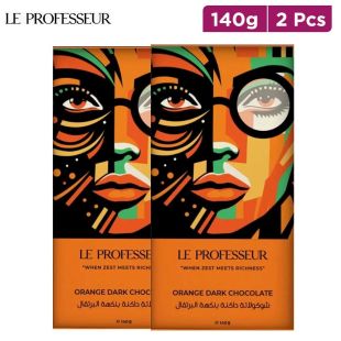 LE PROFESSUR Orange Dark Chocolate x 2