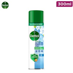 Dettol disinfectant spray 300ml crisp linen