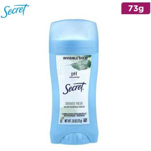 Secret Invisible Solid Antiperspirant and Deodorant, Shower Fresh 73 g
