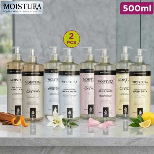Moistura by Cyclax Hand Wash 500ml x 2 - Choose Your Scent