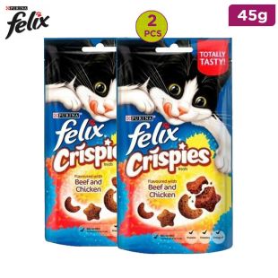 Felix Crispies Beef & Chicken 2 x 45 g