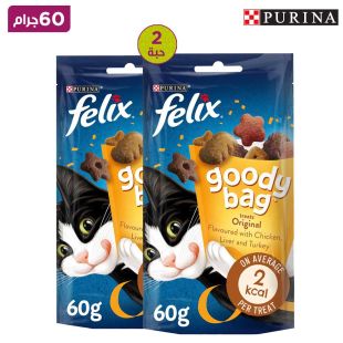 فيليكس - جودي باج مزيج طعام القطط  2 × 60 جرام