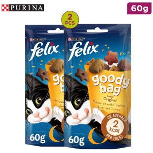 FELIX GOODY BAG CAT TREAT ORIGINAL MIX 2 x 60G