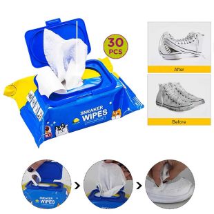 Sneakers and shoes Cleaning Wet Wipes 30 Pcs
