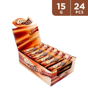 كريس كروس - ويفر مغطاة بالكاكاو ومحشوة بكريمة البندق 24 × 15 جم