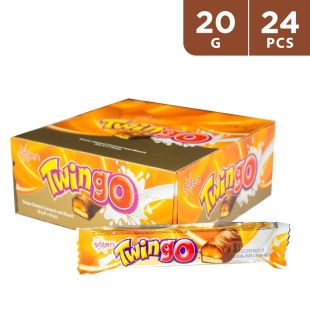 Twingo Cocoa Coated Caramel & Biscuit 24 x 20 g