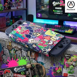 غطاء حماية لجهاز نينتندو سويتش بتصميم Splatoon 2 من PowerA
