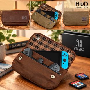 حافظة لجهاز Nintendo Switch من الكانفاس من Hide & Drink