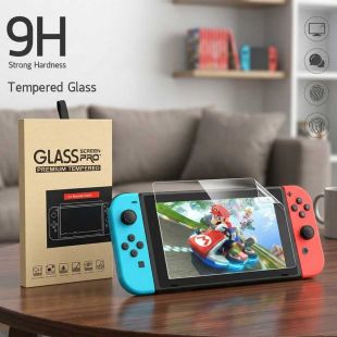 واقي شاشة زجاجي مقوى 9H لجهاز Nintendo Switch