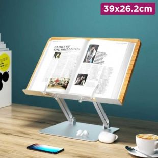 Adjustable Foldable Book and Laptop Stand by Gamvity 39 x 26.2 cm