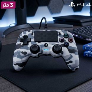 وحدة تحكم Nacon سلكية مدمجة لجهاز PS4