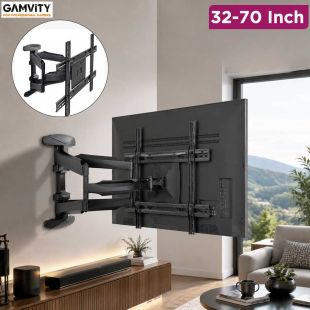 Full-Motion TV Wall Mount 32–70 Inch by Gamvity
