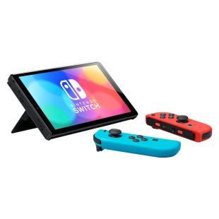 جهاز ألعاب Nintendo Switch OLED بشاشة 7 بوصات سعة 64 جيجابايت