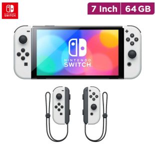 Nintendo Switch OLED Console with White Joy-Con - 64GB