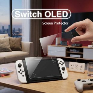 واقي شاشة زجاجي مقوى لجهاز Nintendo Switch OLED