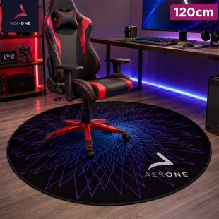 Round Polyester Gaming Floor Mat with 120cm Diameter by Aerone