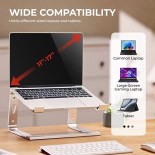 ستاند ألومنيوم للابتوب والتابلت مقاس 11–17 بوصة من Lumi