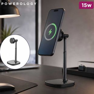 15W MagSafe Wireless Charger with Semiconductor Cooling and Stand by Powerology