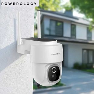 Powerology 2K Solar Pan and Tilt Outdoor Camera