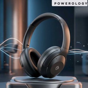 سماعة رأس لاسلكية Hybrid ANC بخاصية عزل الضوضاء من Powerology