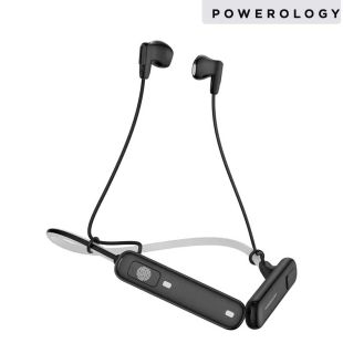 سماعة Powerology VOIX أذن ENC لاسلكية حول الرقبة بتقنية Bluetooth 6.0 وصوت Hi-Fi من Powerology