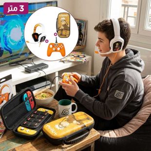 طقم سماعة ووحدة تحكم سلكية وحافظة لجهاز Nintendo Switch من KONIX