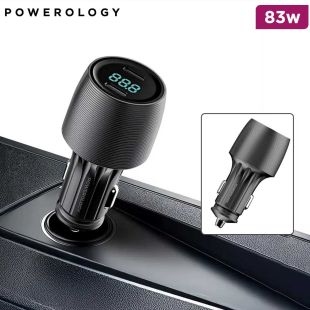 Powerology Velox 83W Dual-Port Car Charger