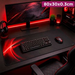 Gaming Mouse Pad Black and Red 800×300×3mm