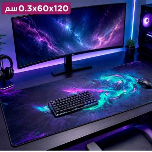 لوحة ماوس للألعاب بتصميم جالاكسي شيد 1200×600×3 مم